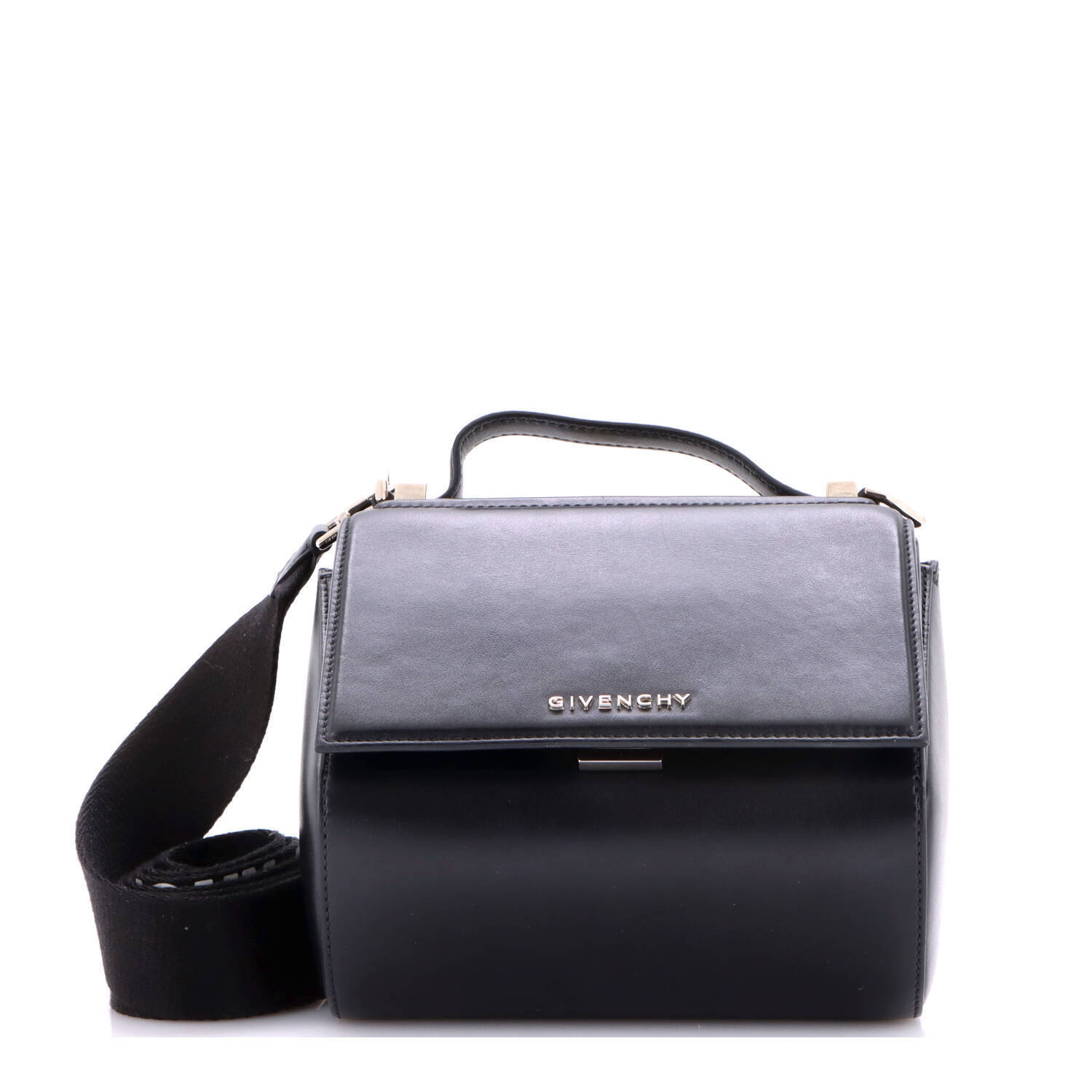 Givenchy Mini Logo Strap Pandora Box Bag Leather